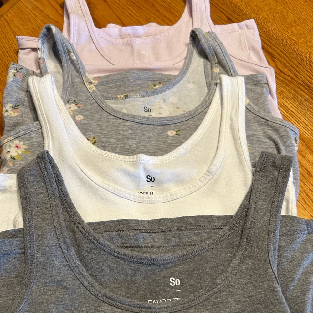 4-SO brand cotton tank tops